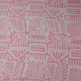 Pink - kutch batik modal silk fabric 35 - handcrafted
