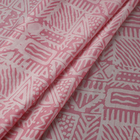 Pink - Kutch Batik Print Modal Silk Fabric 35