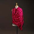 Kutch bhujodi handwoven merino wool bandhani tie-dye shawl