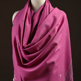 Kutch bhujodi handwoven merino wool dhabla shawl 20