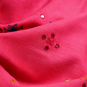 Kutch bhujodi handwoven mirror work acrylic wool shawl 50