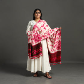  Pink Kutch Bhujodi Weaving Handloom Cotton Dupatta