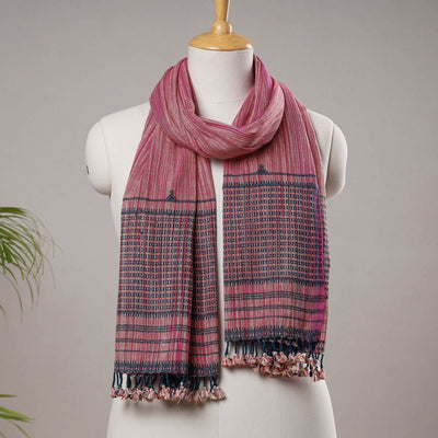 Buy Kutch Bhujodi Weaving Handwoven Organic Kala Cotton Stole Online l iTokri.com
