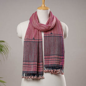 Buy Kutch Bhujodi Weaving Handwoven Organic Kala Cotton Stole Online l iTokri.com
