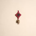 Kutch embroidery copper coated iron bell keychain 09