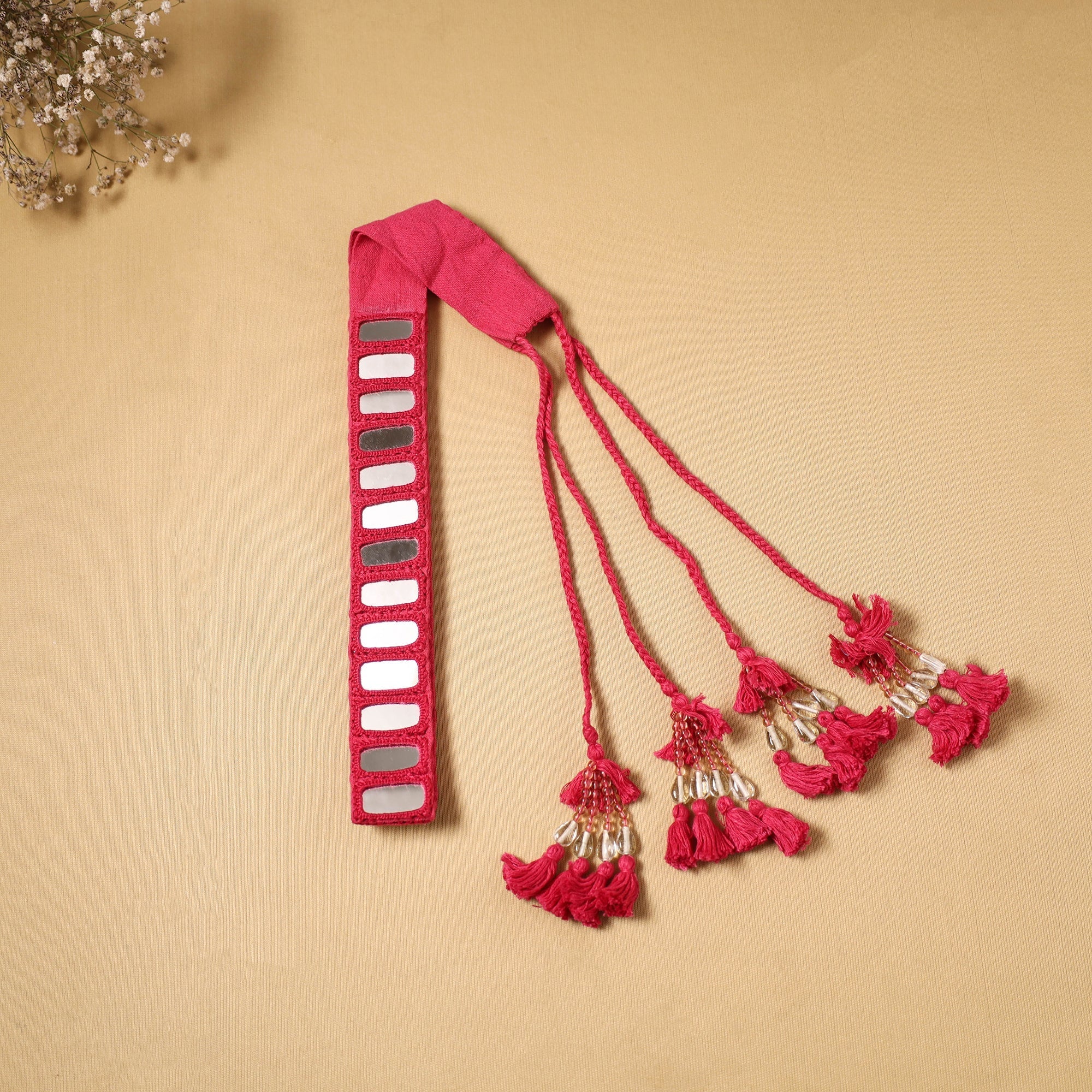 Kutch embroidery mirror work dori waist belt / kamarbandh