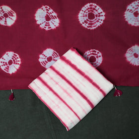 Kutch hand embroidered mirror work clamp dyed cotton