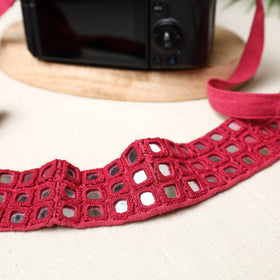  Mirror Work Kutchi Embroidery Fabric Camera Belt 