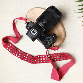  Mirror Work Kutchi Embroidery Fabric Camera Belt 