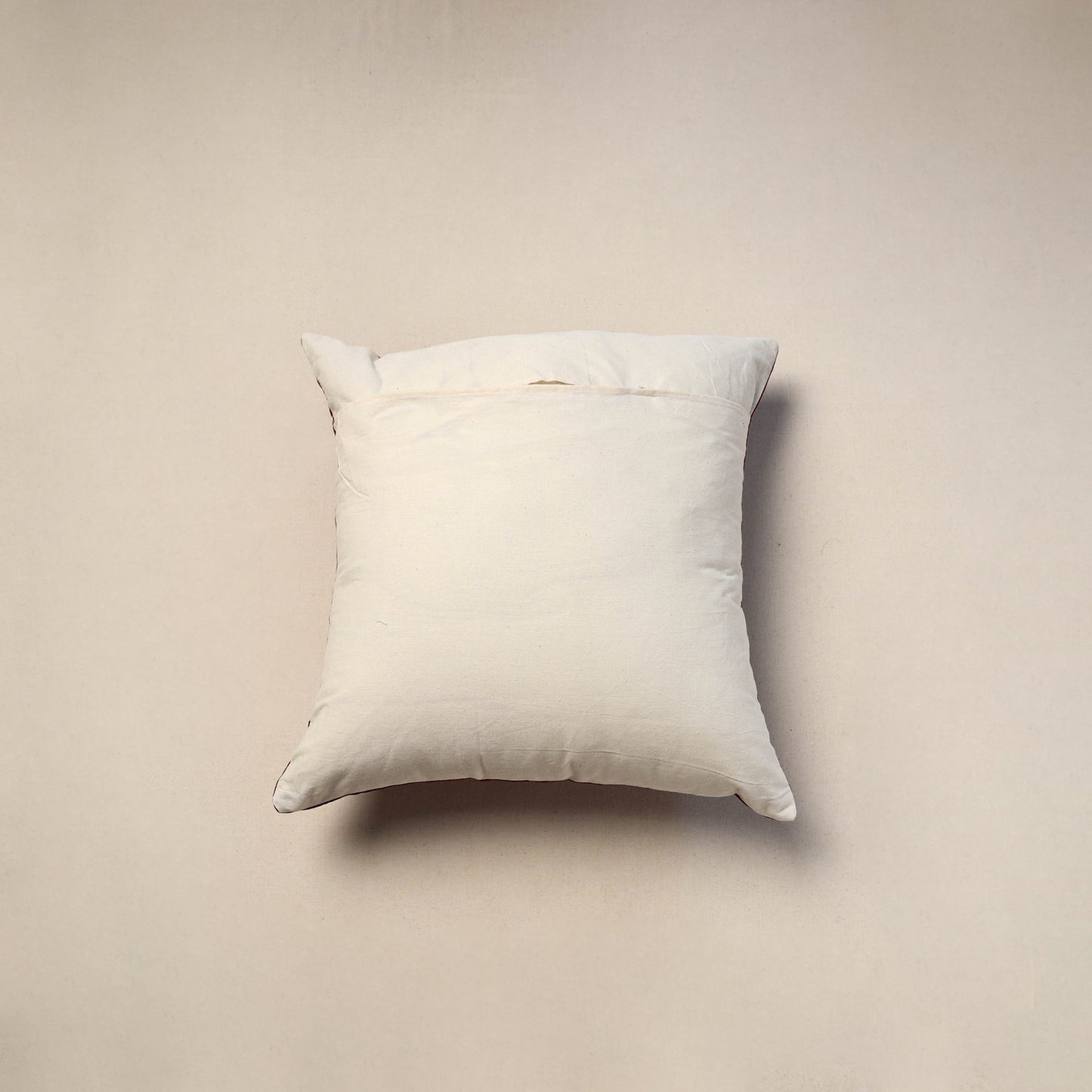 Kutch hand embroidery mirror work quilted cushion cover (16