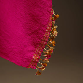 Kutch handwoven merino wool bandhani tie-dye shawl 06