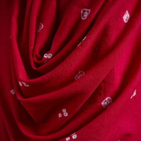 Kutch handwoven merino wool bandhani tie-dye shawl 26