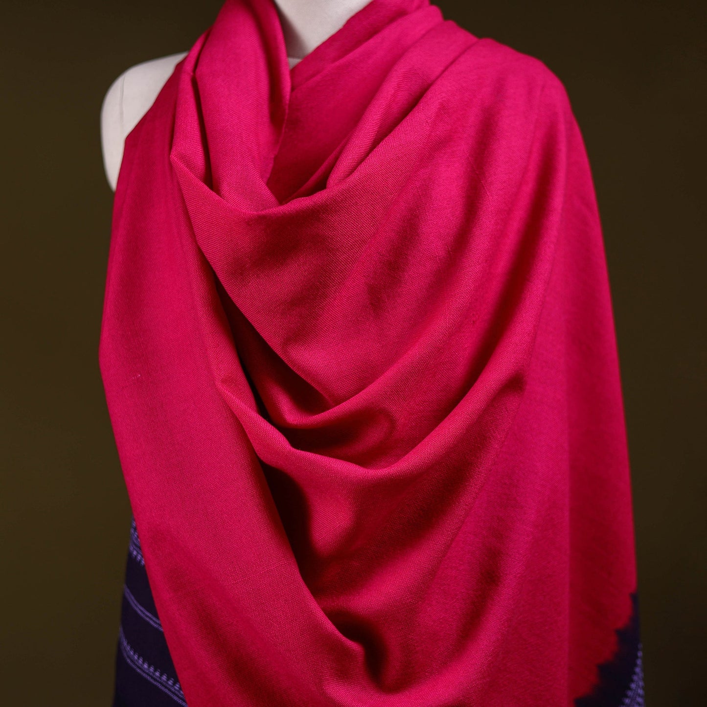 Kutch handwoven merino wool shawl 40 - handcrafted