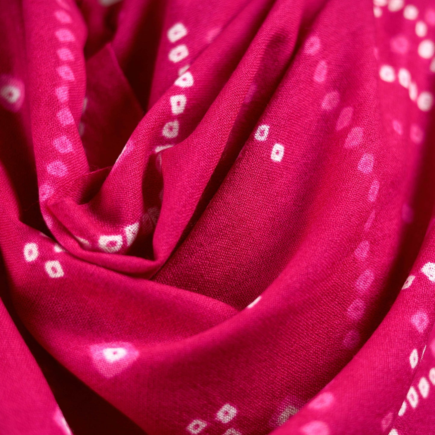 Kutch handwoven merino wool tie-dye bandhani shawl 13