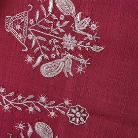  Kutch Handwoven Clamp Dyed Shibori Silk x Merino Wool Shawl 