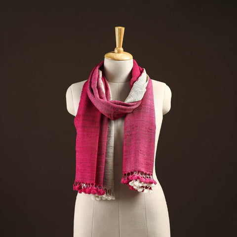 Kutch handwoven three shaded merino wool x katia silk stole