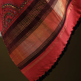 Pink - kutch neran hand embroidery mirror work woollen