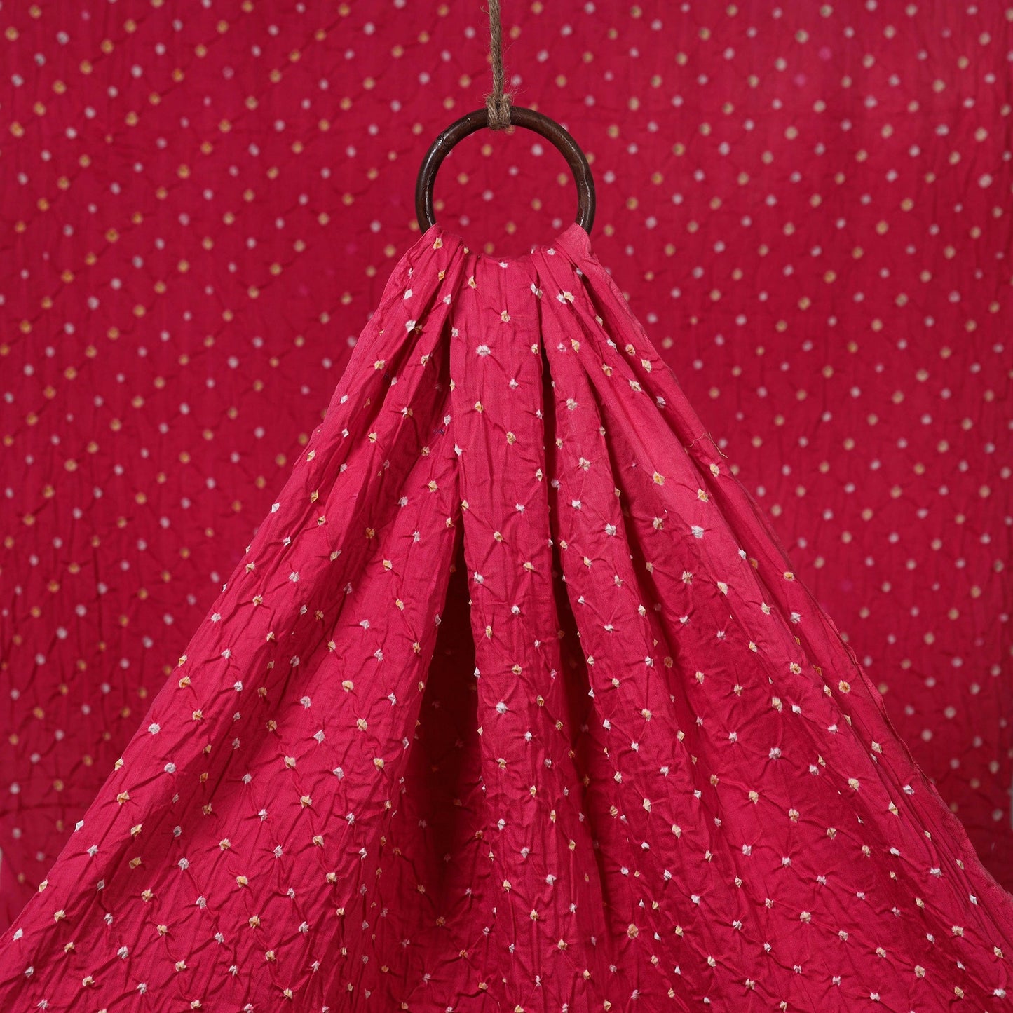 Kutch tie-dye cotton bandhani fabric 02 - handcrafted