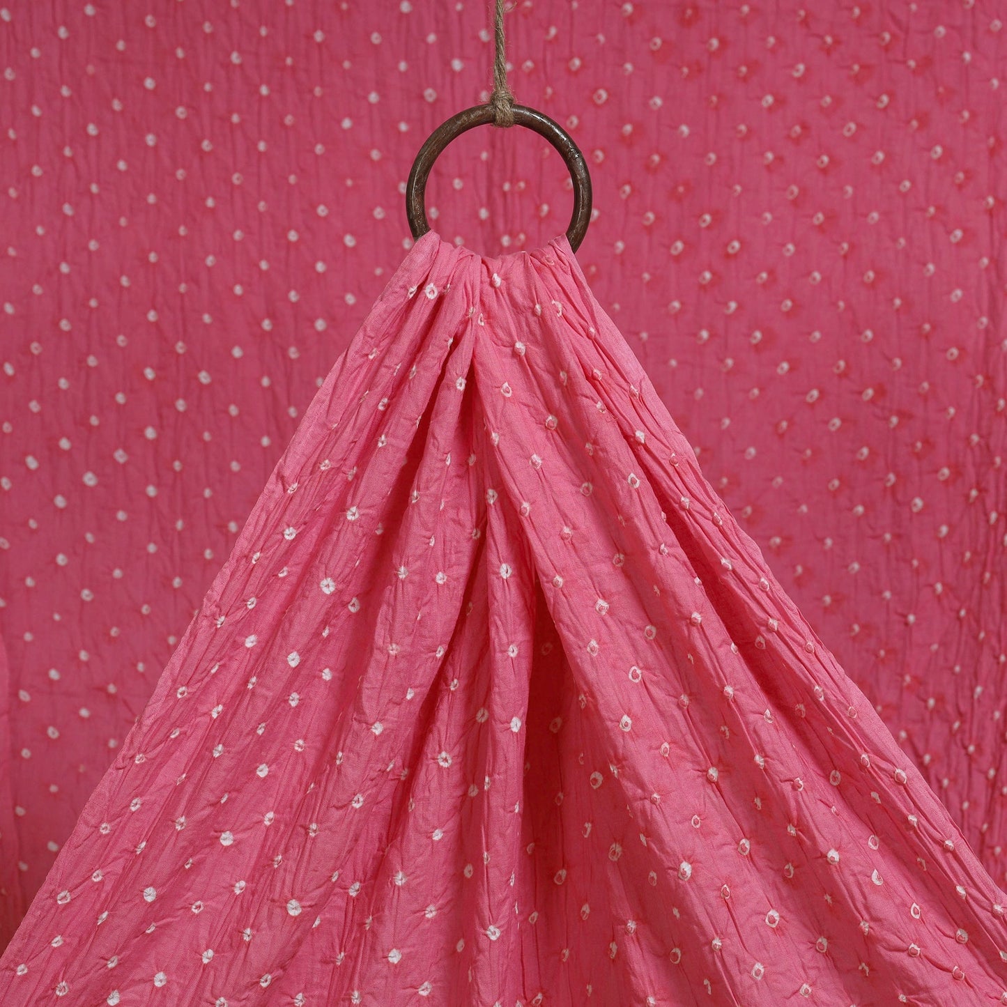 Kutch tie-dye cotton bandhani fabric 02 - handcrafted