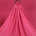 Pink - kutch tie-dye cotton bandhani fabric 05 - handcrafted