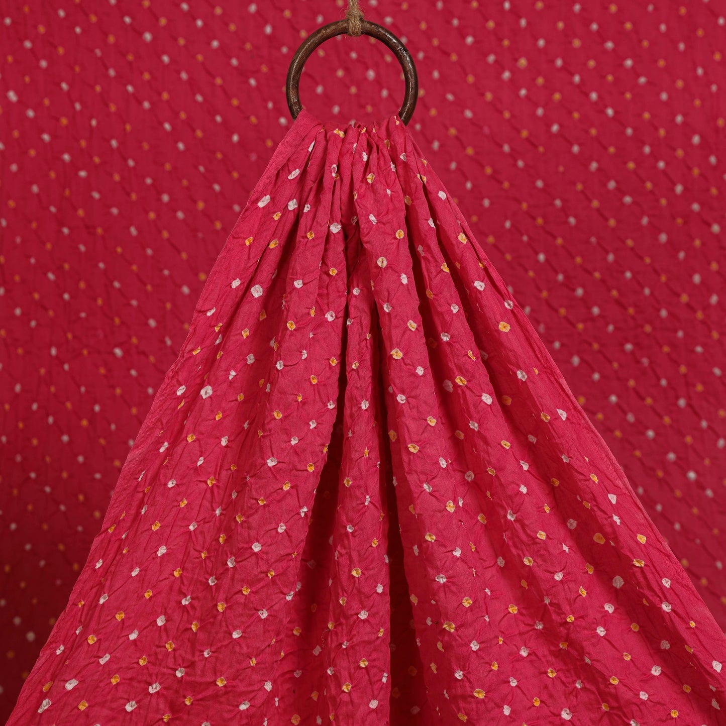 Kutch tie-dye cotton bandhani fabric 06 - handcrafted