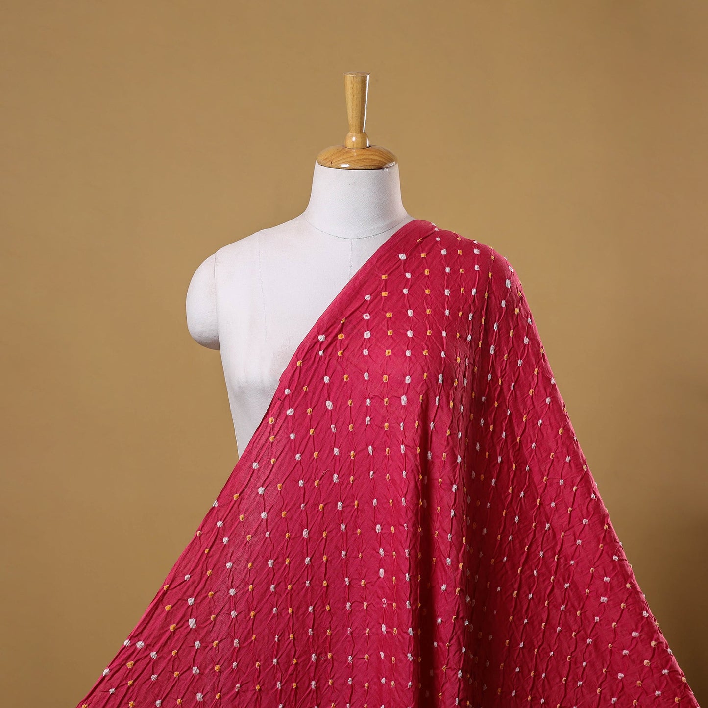 Kutch tie-dye cotton bandhani fabric 06 - handcrafted