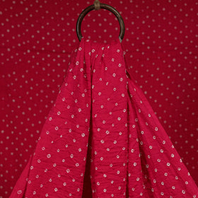 Pink - Kutch Tie-Dye Cotton Bandhani Fabric 08