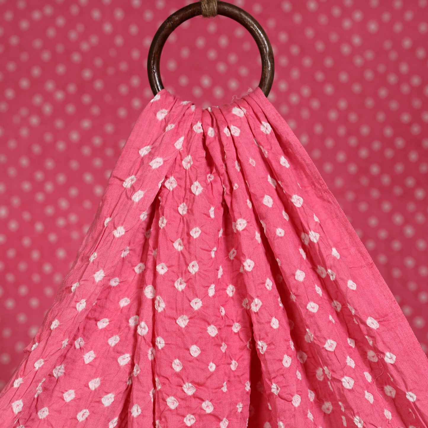 Kutch tie-dye cotton bandhani fabric 32 - handcrafted