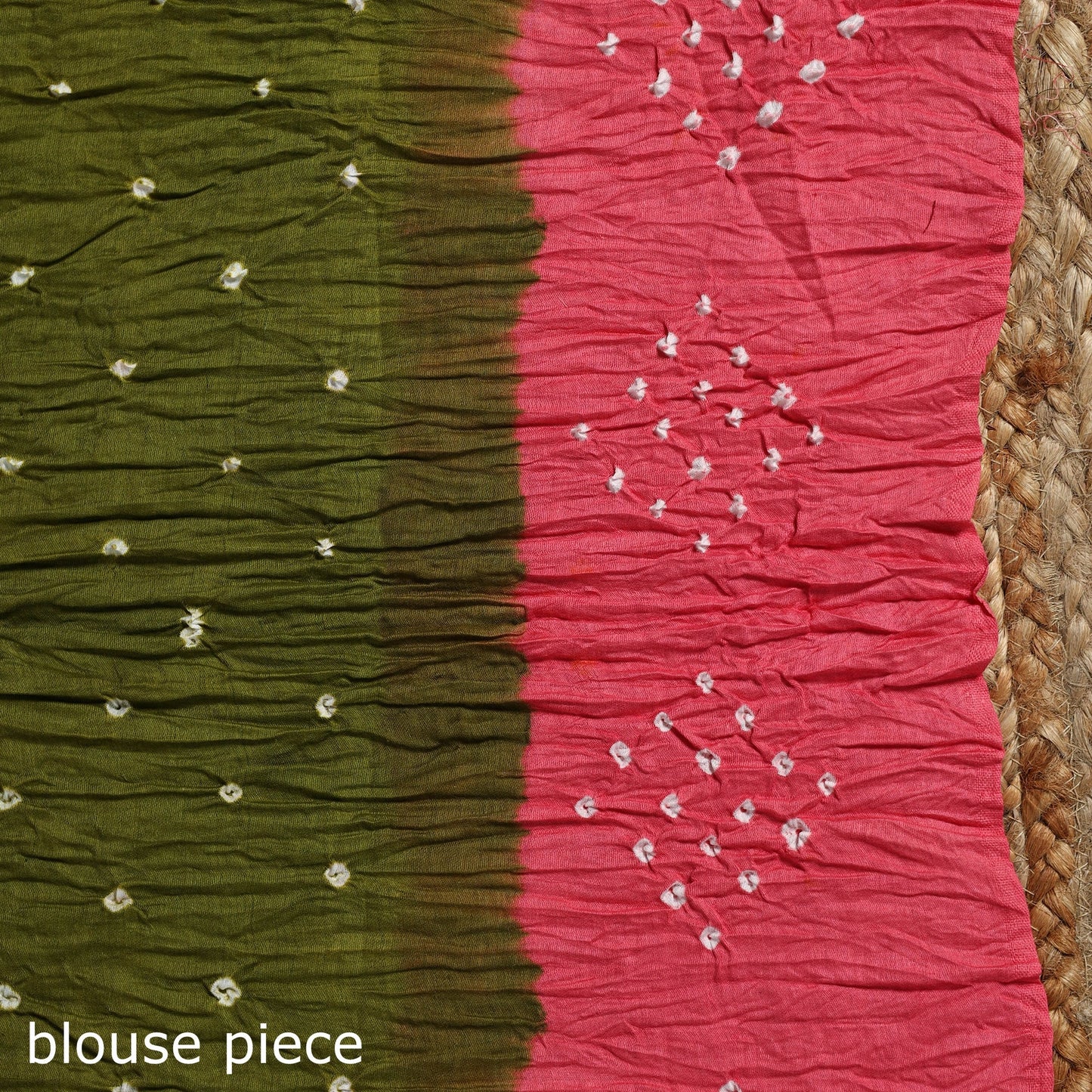 Kutch tie-dye cotton bandhani saree with blouse piece 30