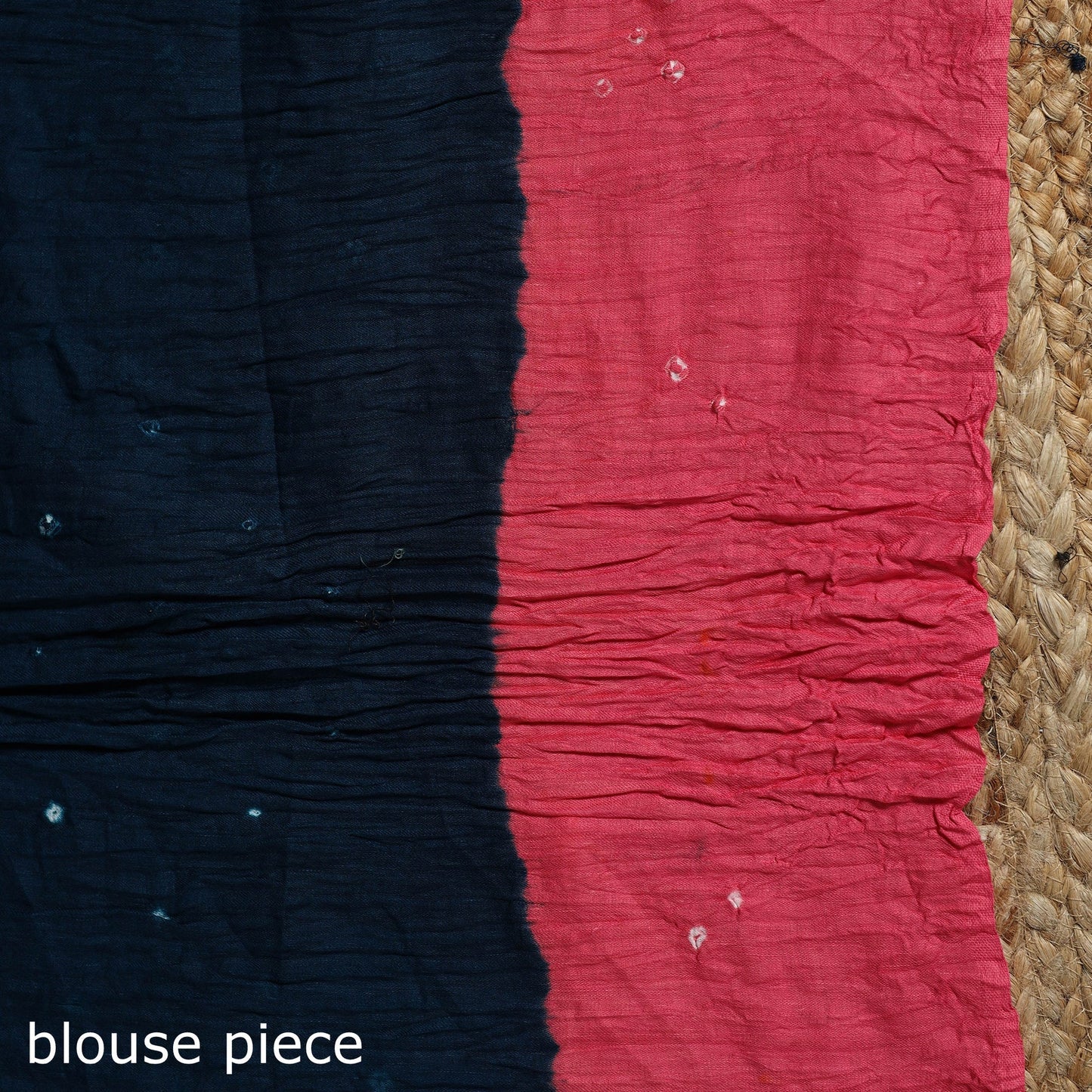 Kutch tie-dye cotton bandhani saree with blouse piece 40