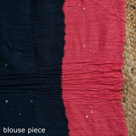 Kutch tie-dye cotton bandhani saree with blouse piece 40