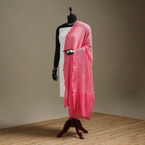 Kutch tie-dye cotton heavy bandhani dupatta 17 - handcrafted