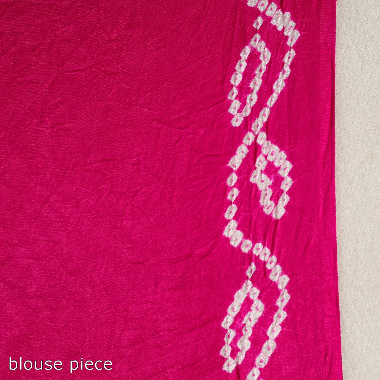 Pink - kutch tie-dye gajji silk bandhani saree with blouse