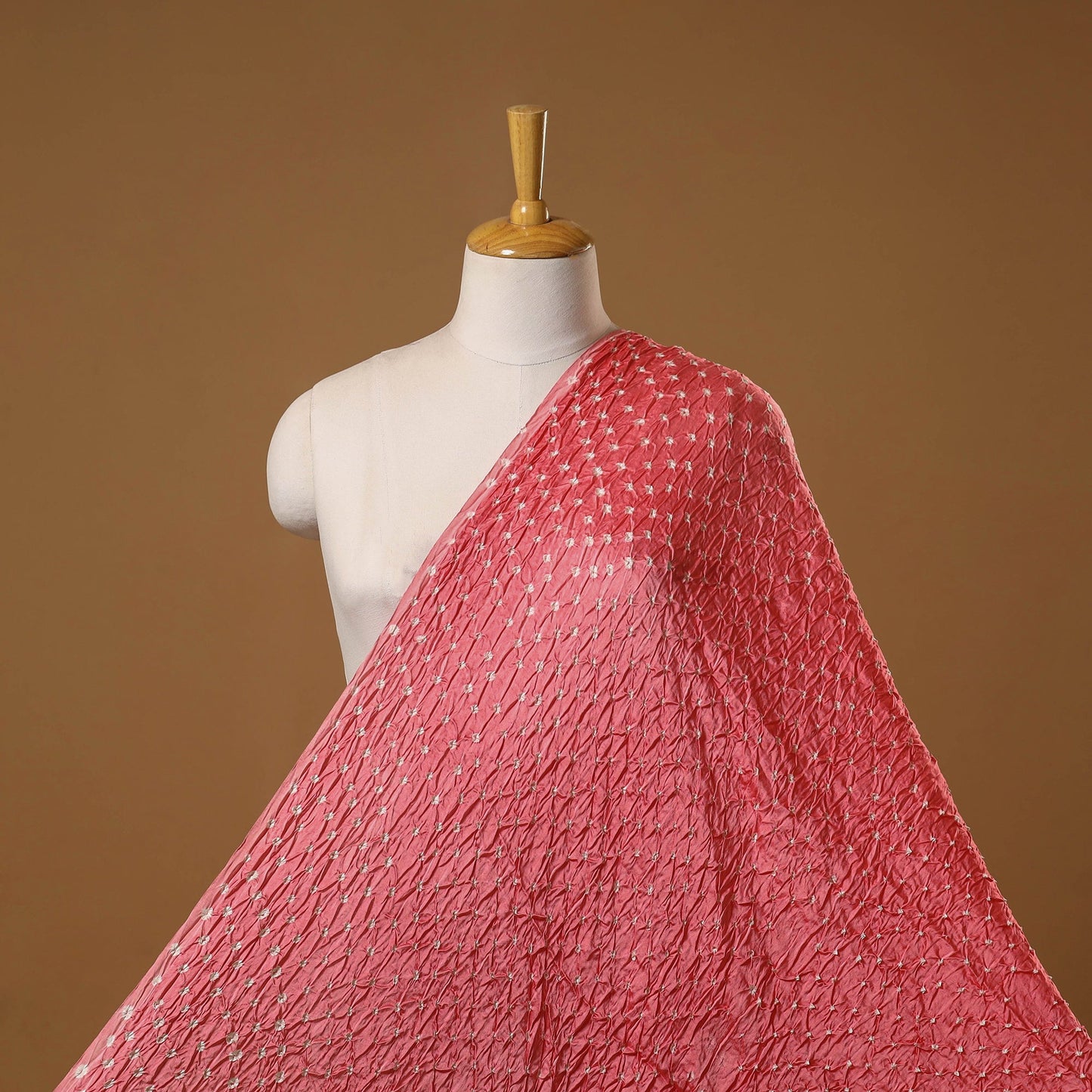 Kutch tie-dye modal silk bandhani fabric 06 - handcrafted