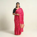 Pink Kutch Tie-Dye Bandhani Saree 