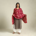 Buy Pink Kutch Tie-Dye Mul Cotton Bandhani Dupatta