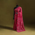 Kutch tie-dye pure cotton bandhani saree 09 - handcrafted