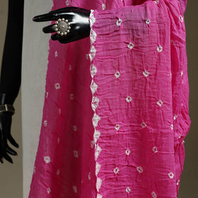 Kutch tie-dye mul cotton shibori bandhani dupatta 25