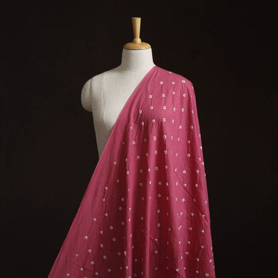 Kutch tie-dye pure mul cotton bandhani fabric 05