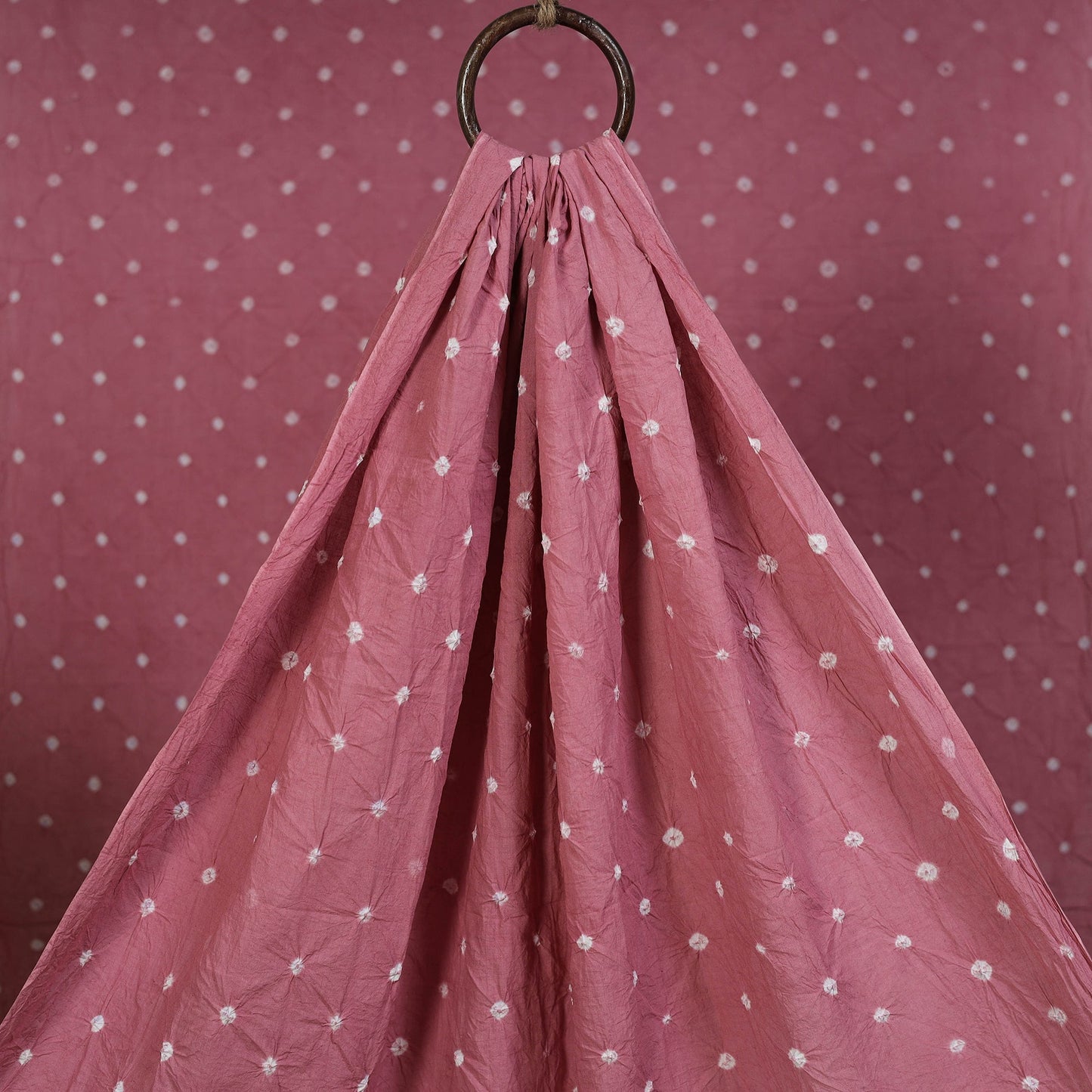 Kutch tie-dye pure mul cotton bandhani fabric 15