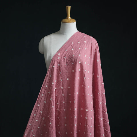 Kutch tie-dye pure mul cotton bandhani fabric 15