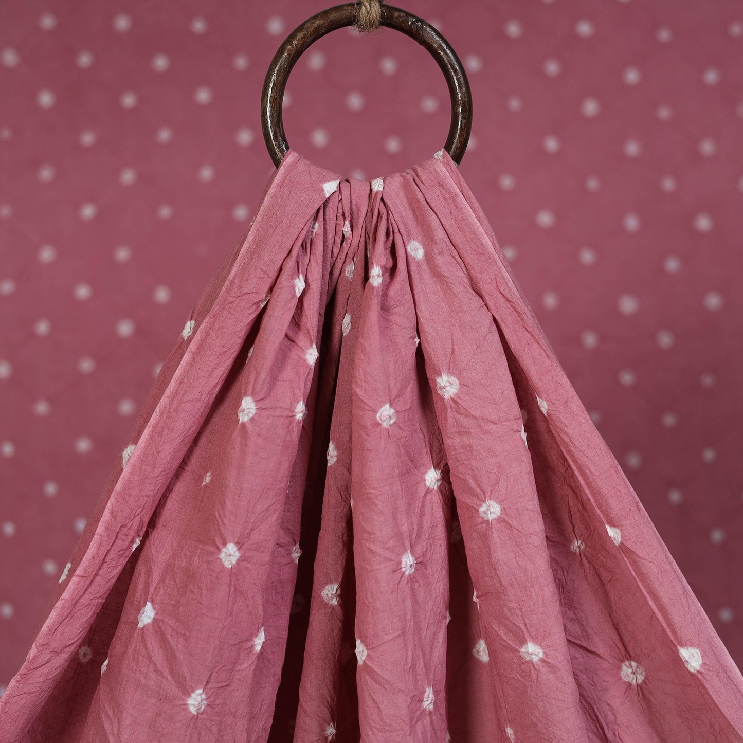 Kutch tie-dye pure mul cotton bandhani fabric 15