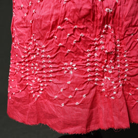 Kutch tie-dye satin cotton bandhani 3pc unstitched dress