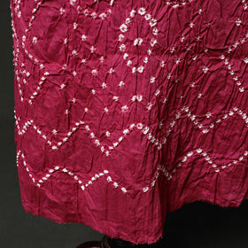 Kutch tie-dye satin cotton bandhani 3pc unstitched dress