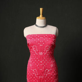 Kutch tie-dye satin cotton bandhani 3pc unstitched dress