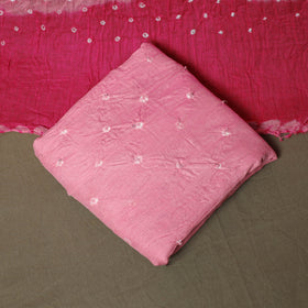 Kutch tie-dye satin cotton bandhani 3pc unstitched dress