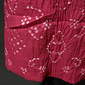 Kutch tie-dye satin cotton bandhani 3pc unstitched dress