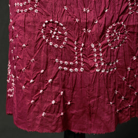Kutch tie-dye satin cotton bandhani 3pc unstitched dress