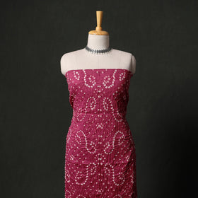 Kutch tie-dye satin cotton bandhani 3pc unstitched dress