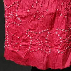 Kutch tie-dye satin cotton bandhani 3pc unstitched dress